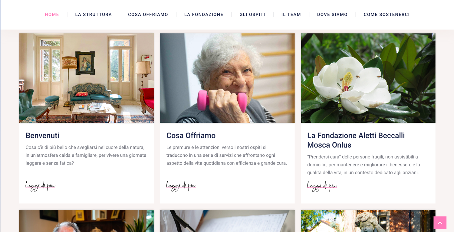 Home Page Fondazione Aletti Beccalli Mosca ONLUS